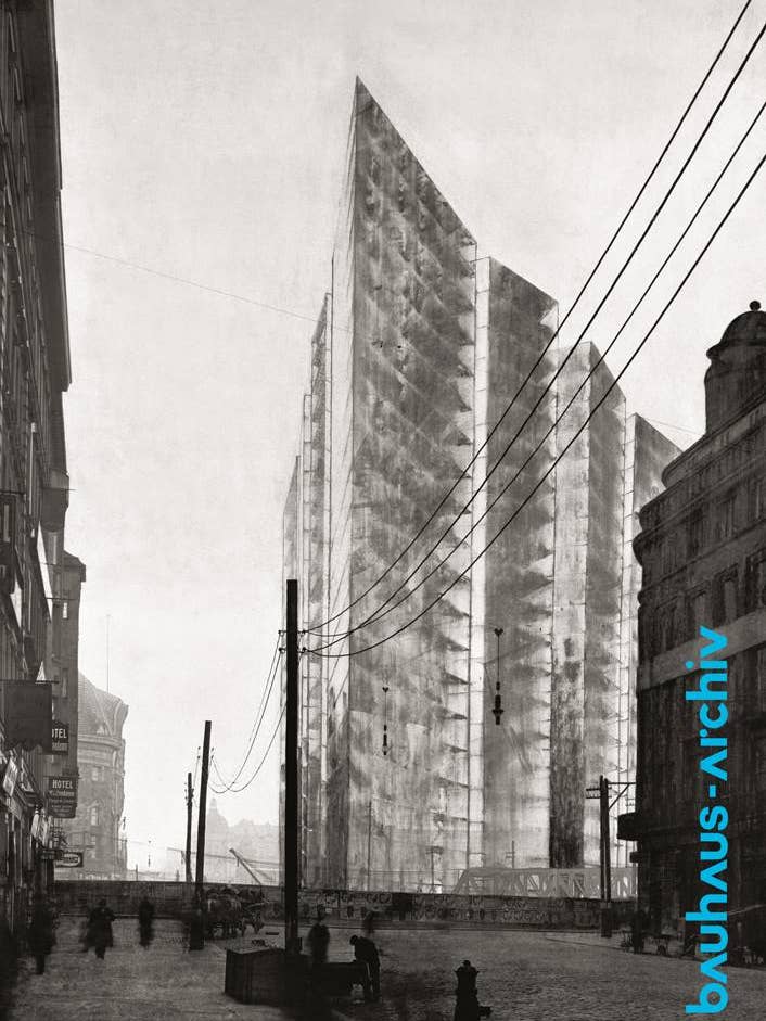 Poster Skyscraper Friedrichstraße | Ludwig Mies van der Rohe for wholesale by bauhaus-archiv gmbh