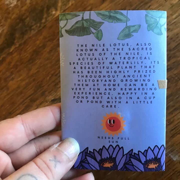 lotusleafaltars - Vente Graines de plantes - Pack de graines de nénuphar Blue Lotus Easy Grow, plante aquatique rare4