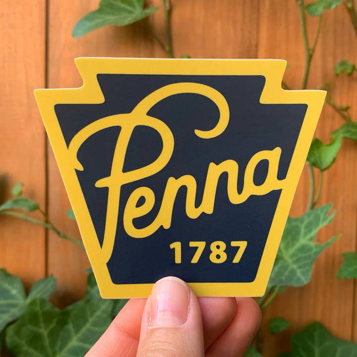 Pennsylvania "Penna" Bumper Sticker / Vinyl Decal for wholesale by Fresh Fish