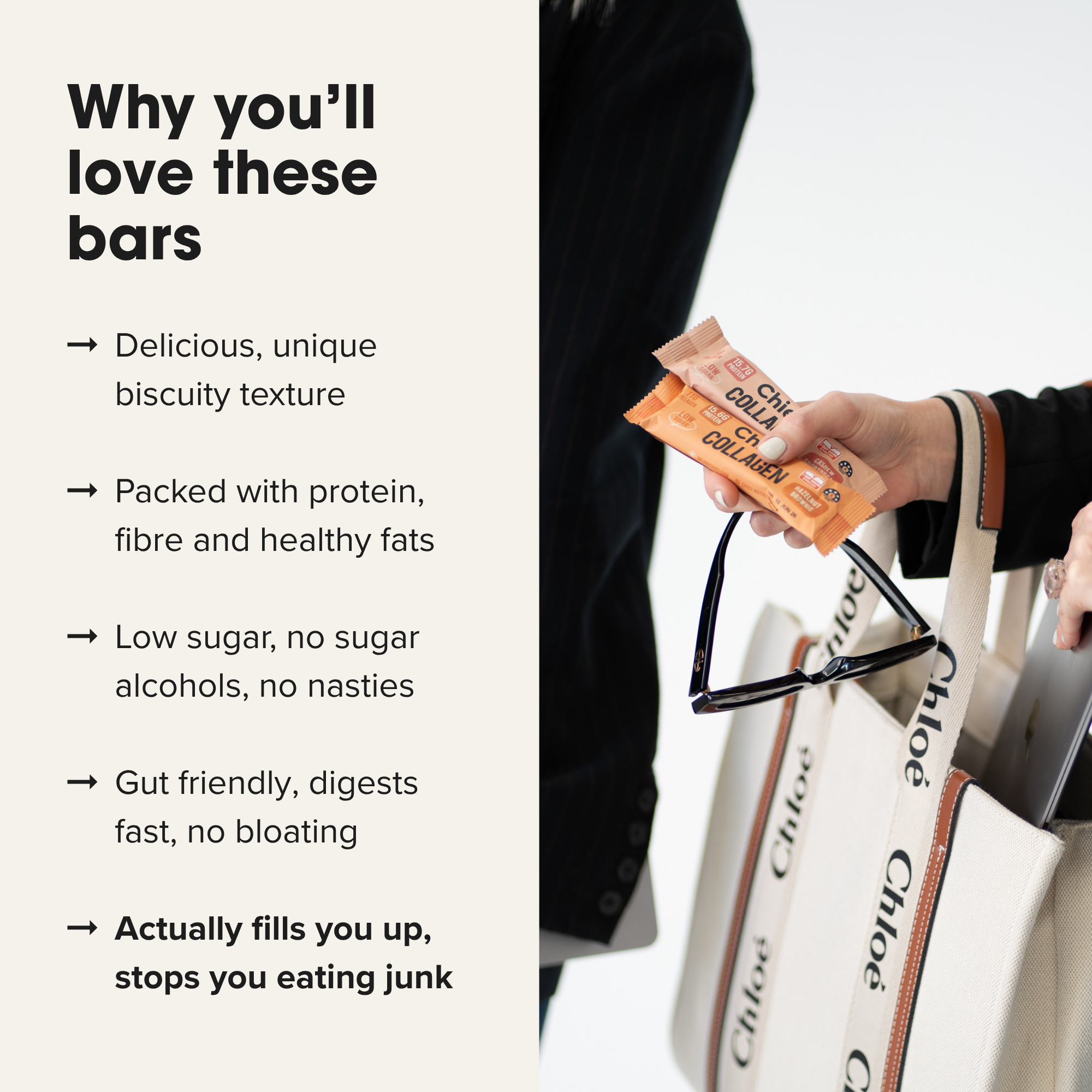 Chief Nutrition - Wholesale Snack bar - Collagen Protein Bars - Choc Mint6