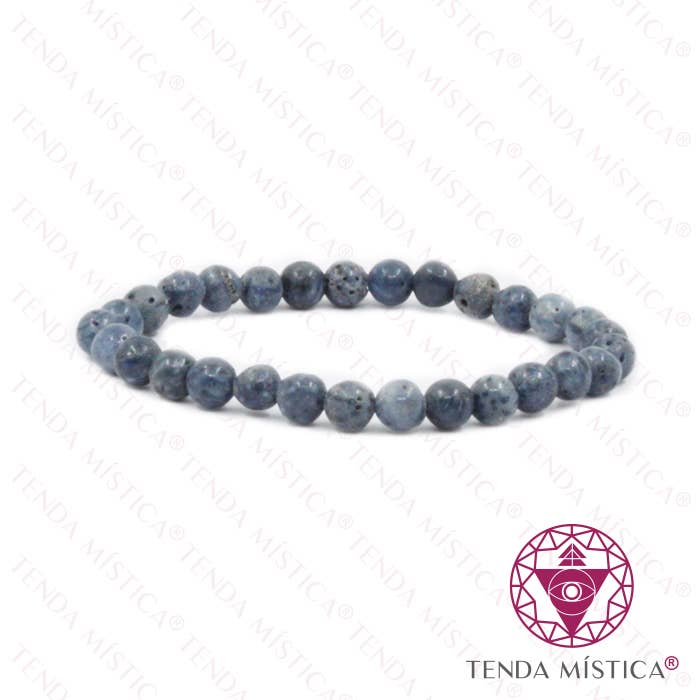 Tenda Mística – Großhandel Perlenarmband – Armband mit blauem Korallenstein 6 mm