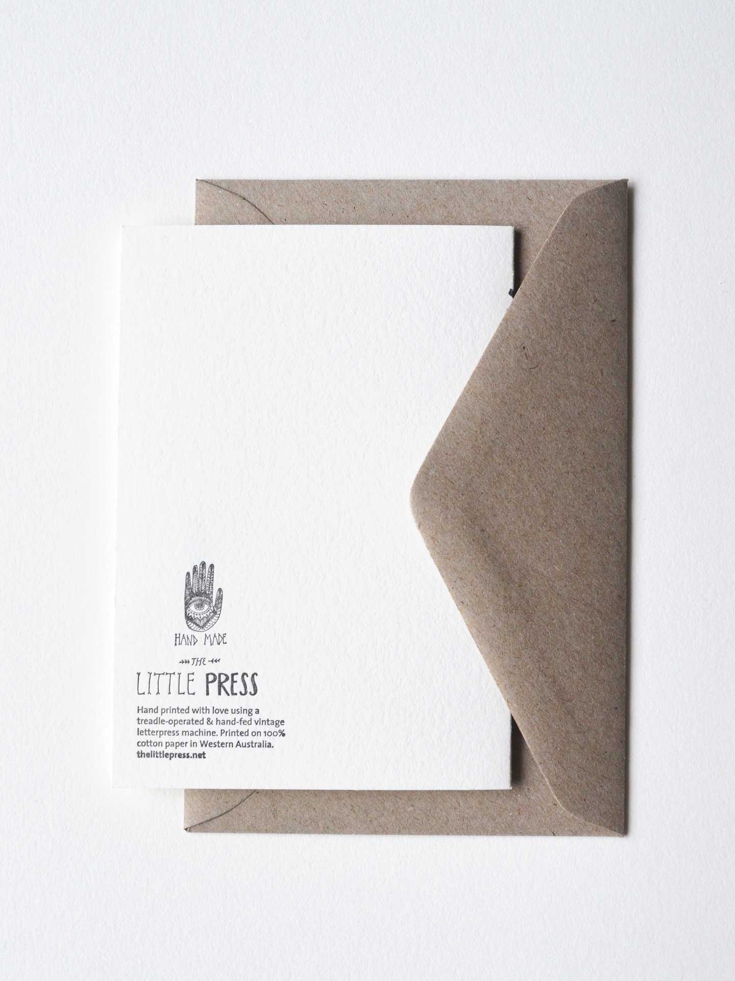 THE LITTLE PRESS – wholesale Love card – Love & Light Greeting Card1