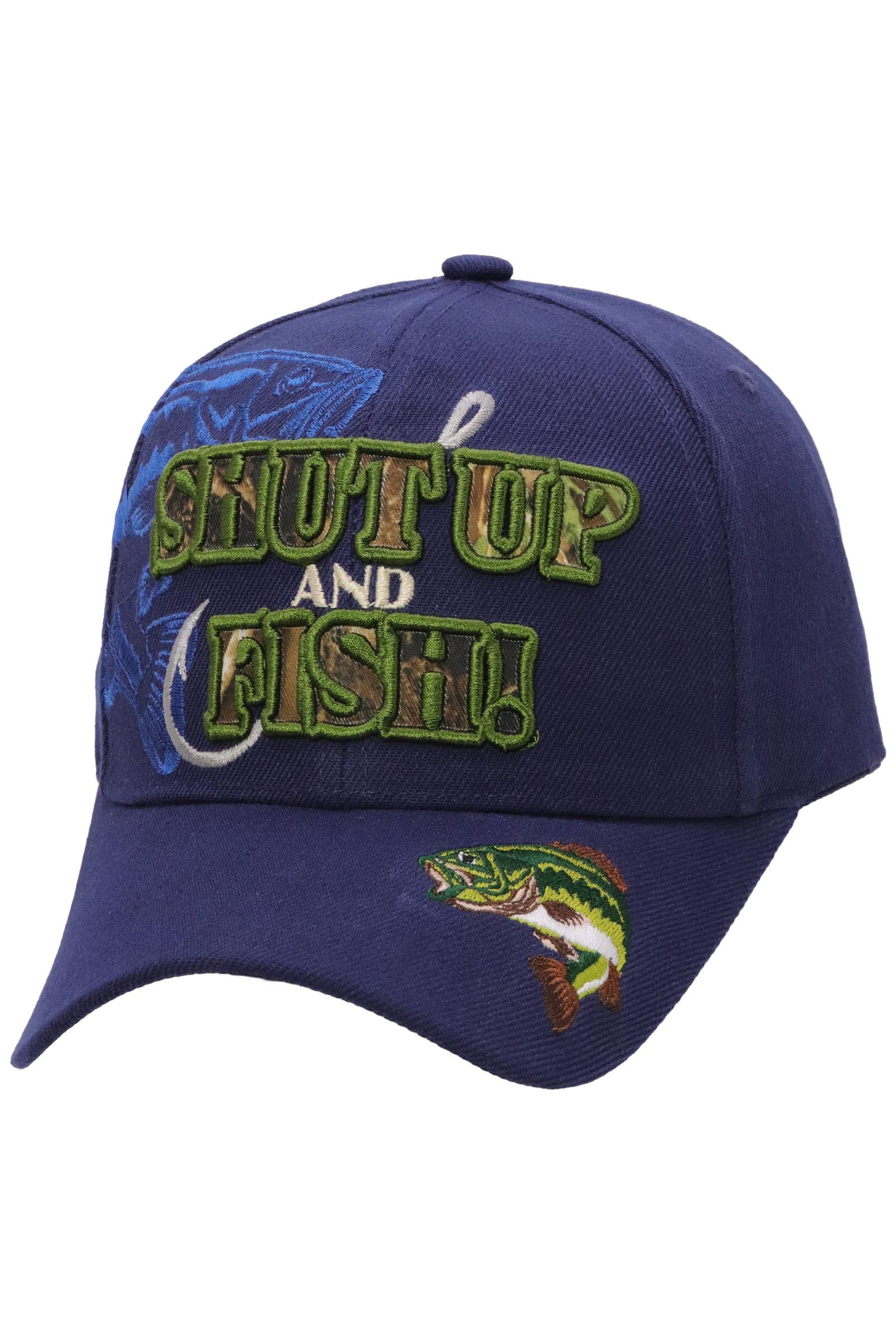 Cap Zone - Wholesale Baseball Cap - Unisex - Shut Up And Fish Curved Brim Baseball Cap4