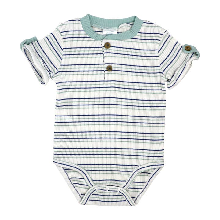 Rose Textiles - Vente Ensemble de vêtements – bébé - Ensemble de pantalons 3 pièces pour garçons : bleu aqua 2