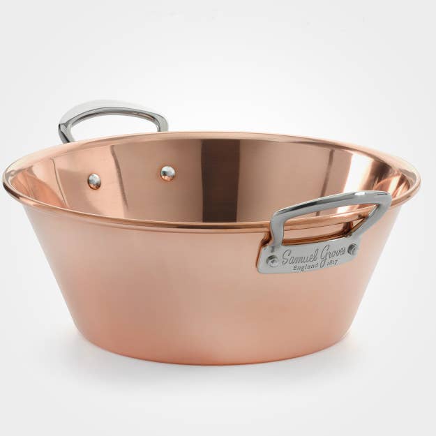 samuel groves – wholesale Cooking pot – 28cm Copper Jam Pan3