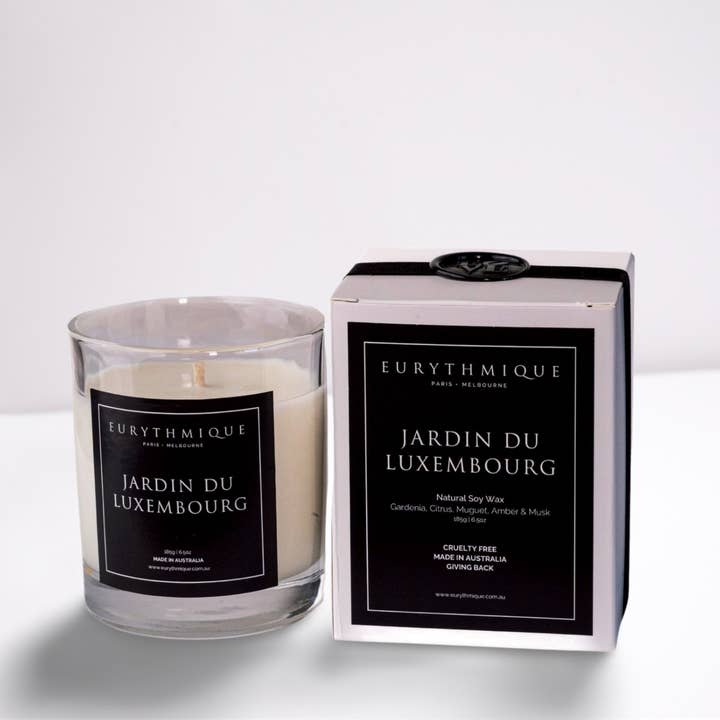 Eurythmique Scented candle | Jardin du Luxembourg 185g for wholesale by Eurythmique