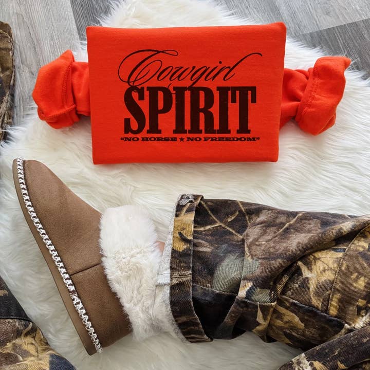 Cowgirl Spirit Graphic Sweatshirt for wholesale by Lucy + Company