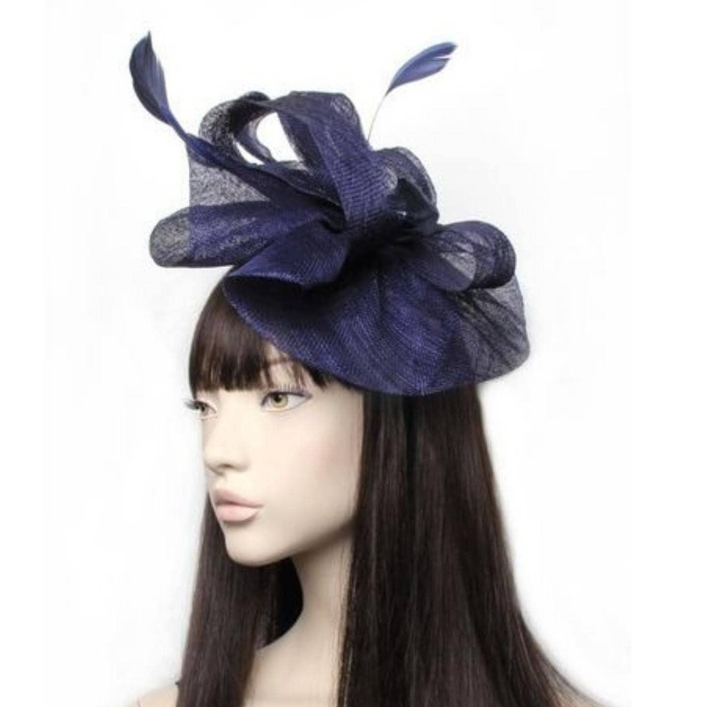 Topkids Accessories - Venta al por mayor Tocado - Mujer - Diadema Fascinator grande para mujer, sombreros fascinadores, sombreros de novia, sombreros de boda, sombreros de carreras de caballos en Aliceband para mujeres, mujeres y niñas2