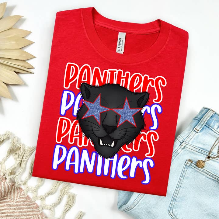 Festivitees - Wholesale Screen Printed T-Shirt - Women's - Spirit Repeat Mascot Tee Graphic Tee2