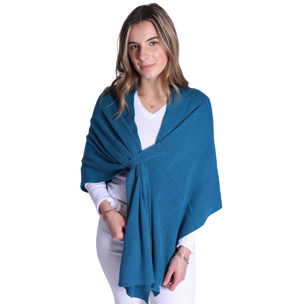 Top It Off - Wholesale Wrap - Women's - Katie Knit Solid Keyhole Wrap-Soft & Stylish Shawl1