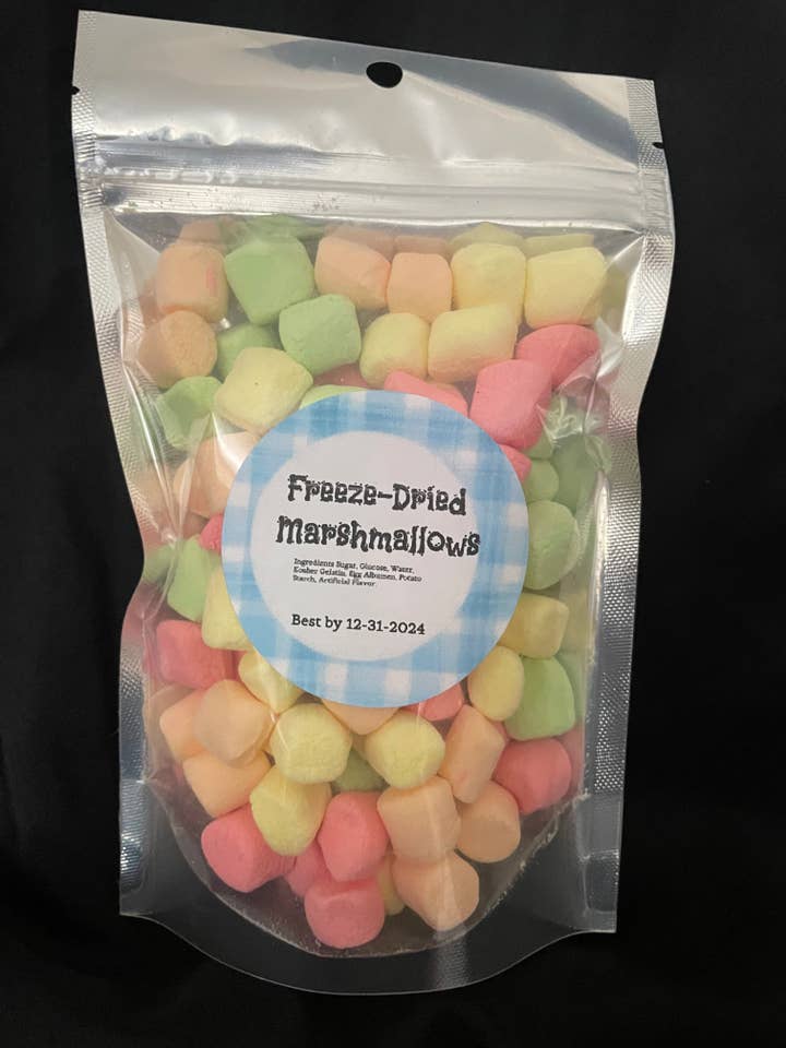 Freeze Dried Candy Fruit Flavored Marshmallows for wholesale by Freeze Dried Pickle Favorites and more