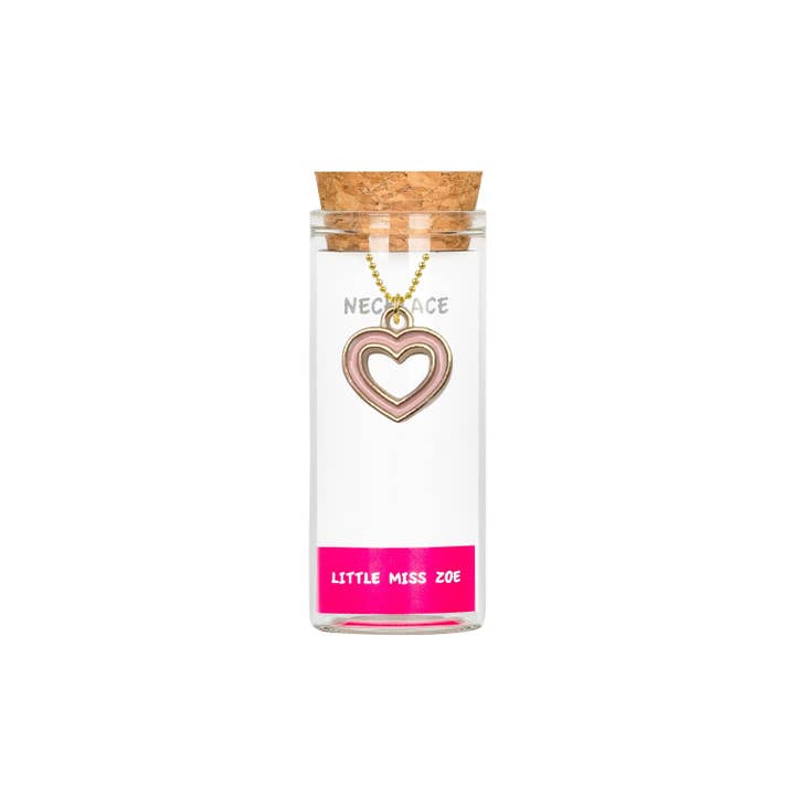 Little Miss Zoe - Wholesale Kids Necklace - Kids - Kids Charm Necklace in a glass bottle