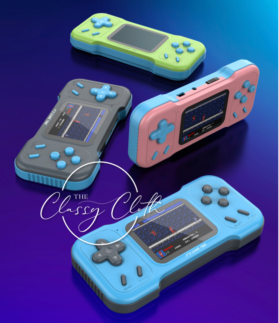 The Classy Cloth WS - Vente Jouet électronique – enfant et bébé - Système de jeu de Noël 500 G - Blue RTS4