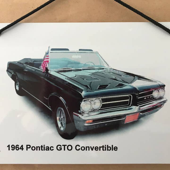 Pontiac GTO 1964 - Metal Plaque (8.25 x 5.75in) for wholesale by Witherden's Workshop