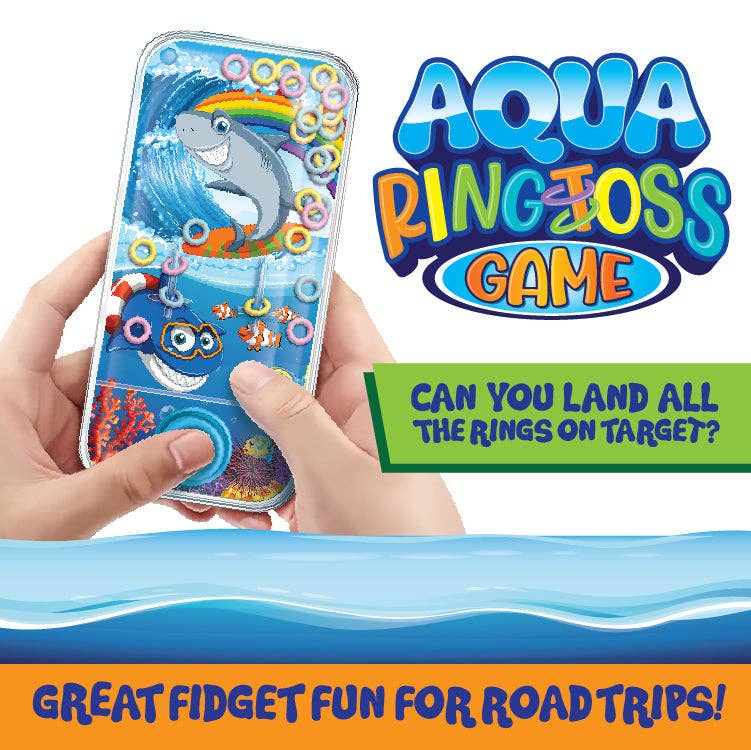 Kipp Brothers - Wholesale Fidget Toy - Kids - AQUA RING TOSS GAME FIDGET TOY 12 PIECES PER DISPLAY0