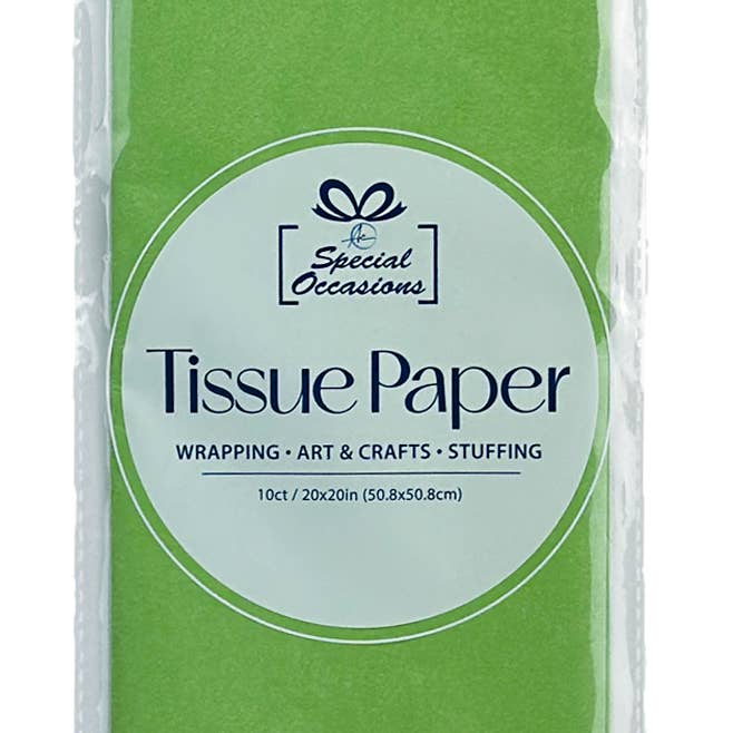 Party Tissue Paper Lime Green, 10Sheets Party Wrapping Paper for wholesale on Faire0