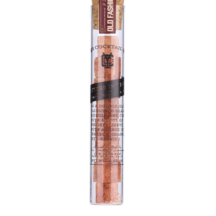 Cubes d'Old Fashioned infusés à la cannelle et à la vanille amère pour la vente par Yes Cocktail Co