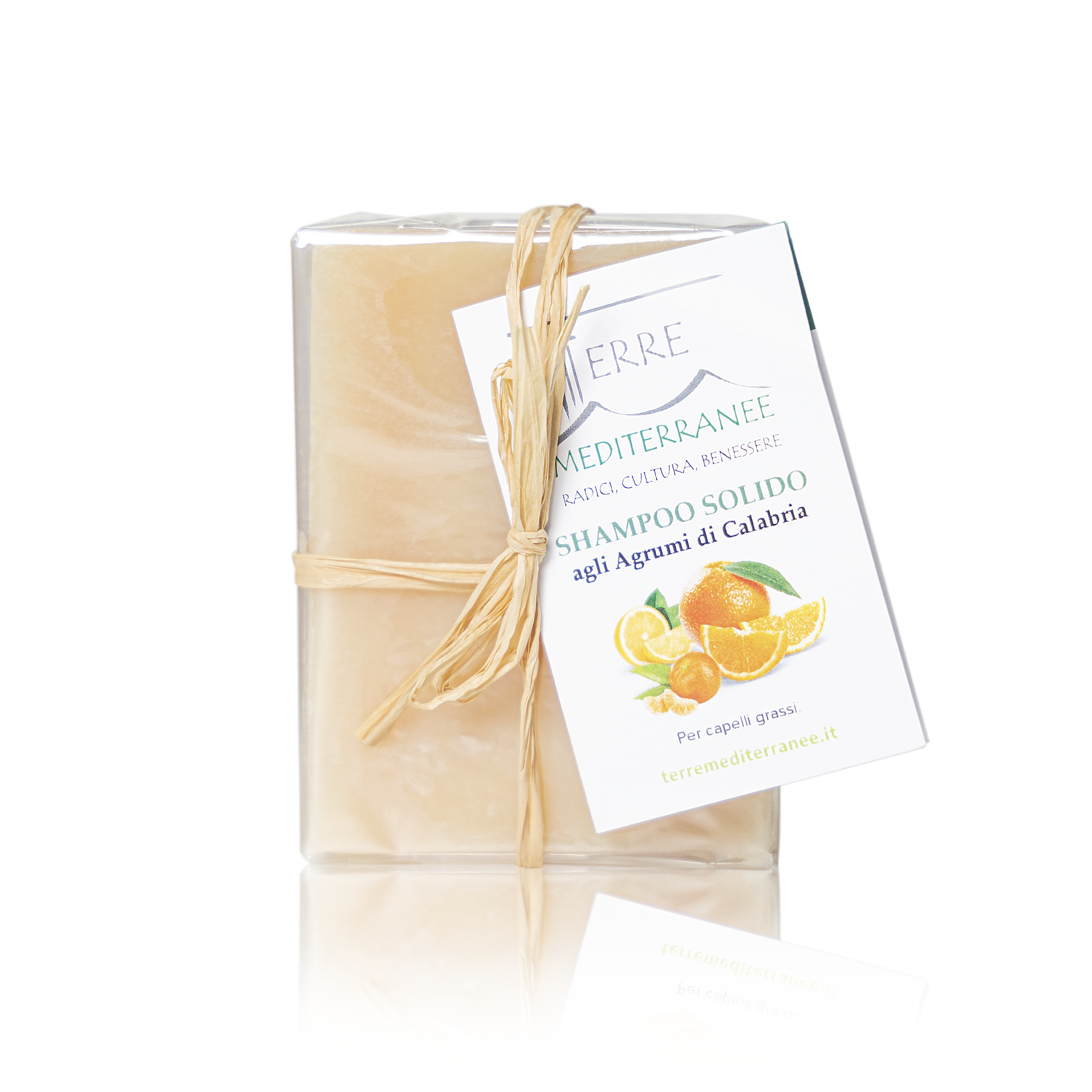 Terre Mediterranee - Wholesale Shampoo Puck/Solid Shampoo - Solid Shampoo For Oily Hair With Citrus Of Calabria 100 GR3
