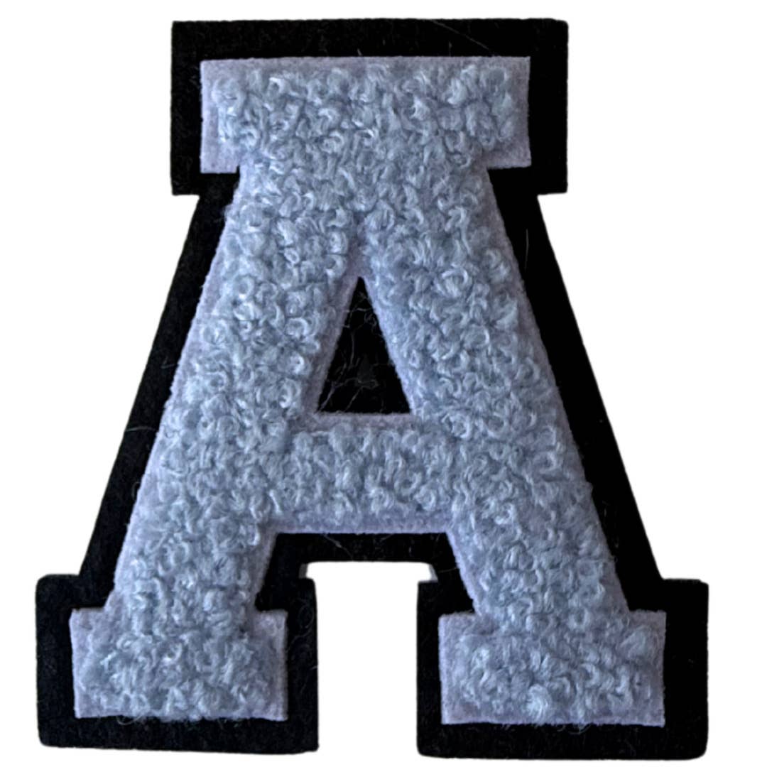 Patch Points - Wholesale Patch - Baby Blue Varsity Letter Sticker & Iron On0