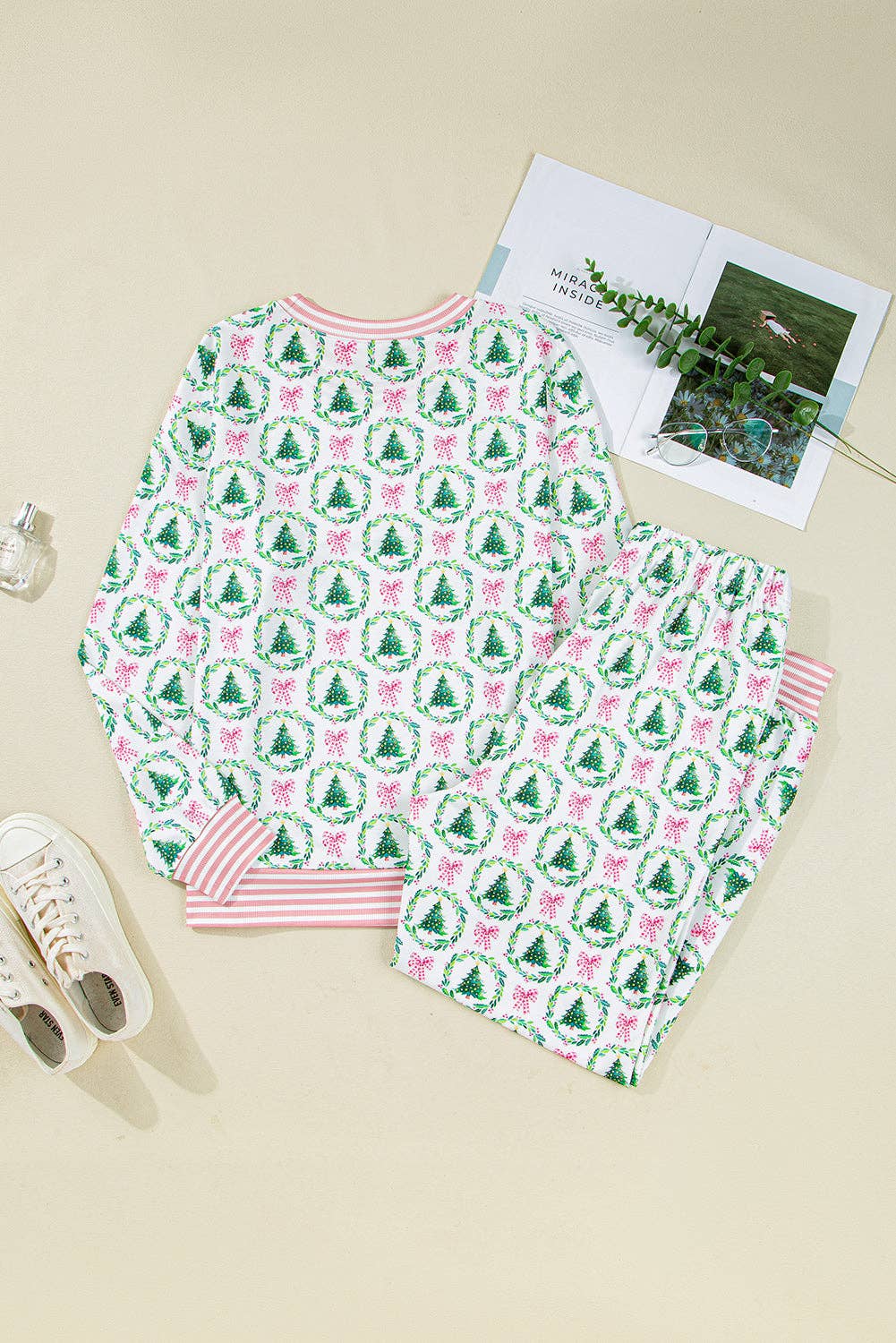 LALA LOO – wholesale Mjukisset – Dam – Jultopp och byxor Lounge Set6