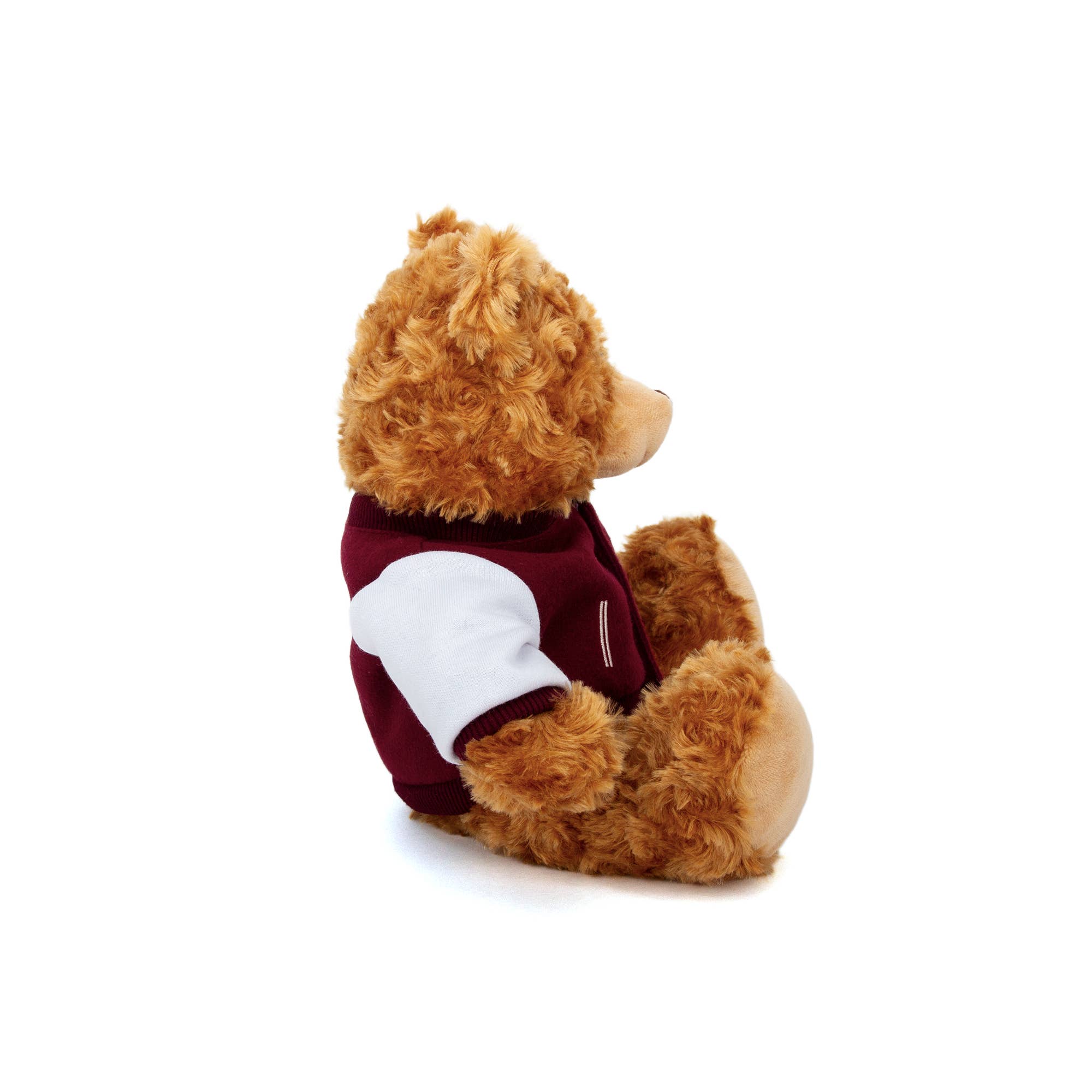 Plushland - Venta al por mayor Peluche - Niños y bebés - Oso de Peluche Mocha de 11" con Chaqueta Universitaria Personalizable6