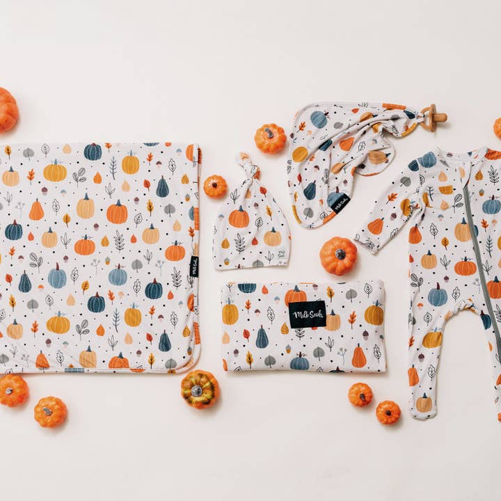 Milk Snob - Wholesale Bedding Blanket - Kids & Baby - Pumpkin Patch Swaddle Receiving Baby Blanket