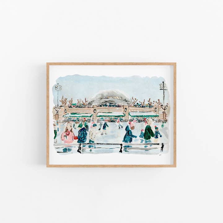 Rachel Reynolds Art - Wholesale Art Print - Skating In The City Art Print1