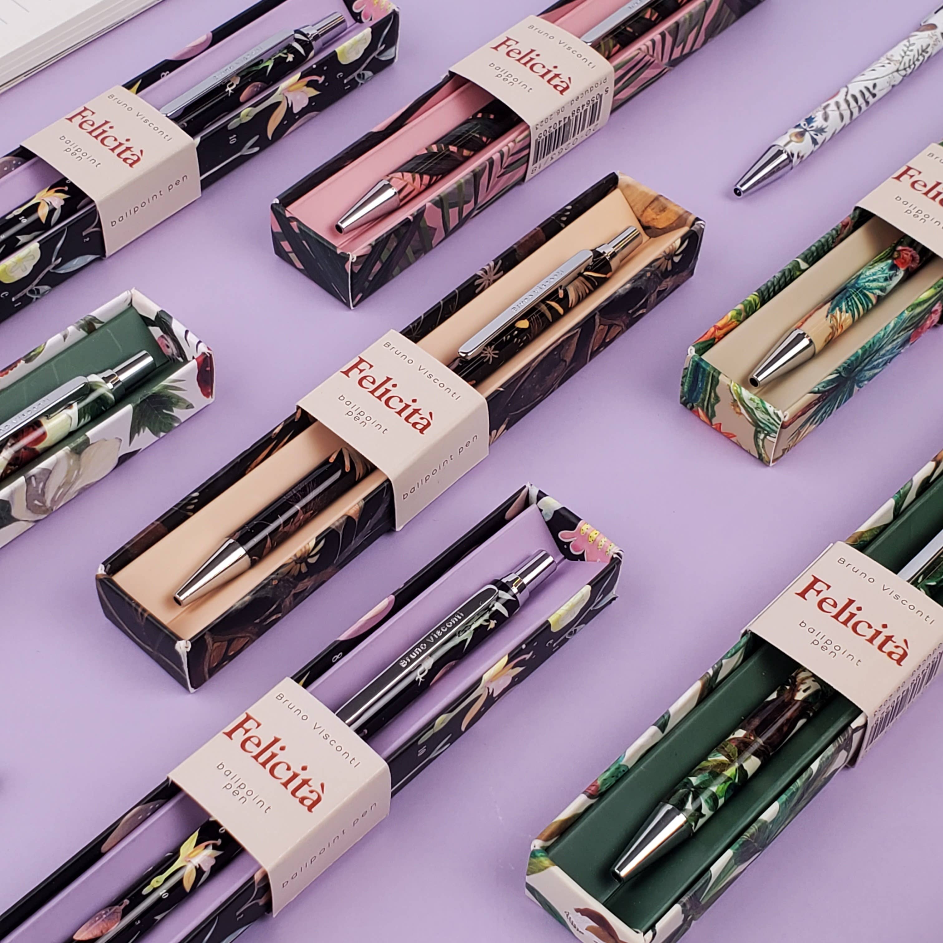 BV by Bruno Visconti - Vente Stylos - Stylo à bille Felicita Night Flowers15