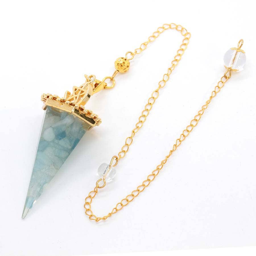 GemMeet - Wholesale Spiritual Stone/Crystal - Crystal Gravel Cone Pendulum22