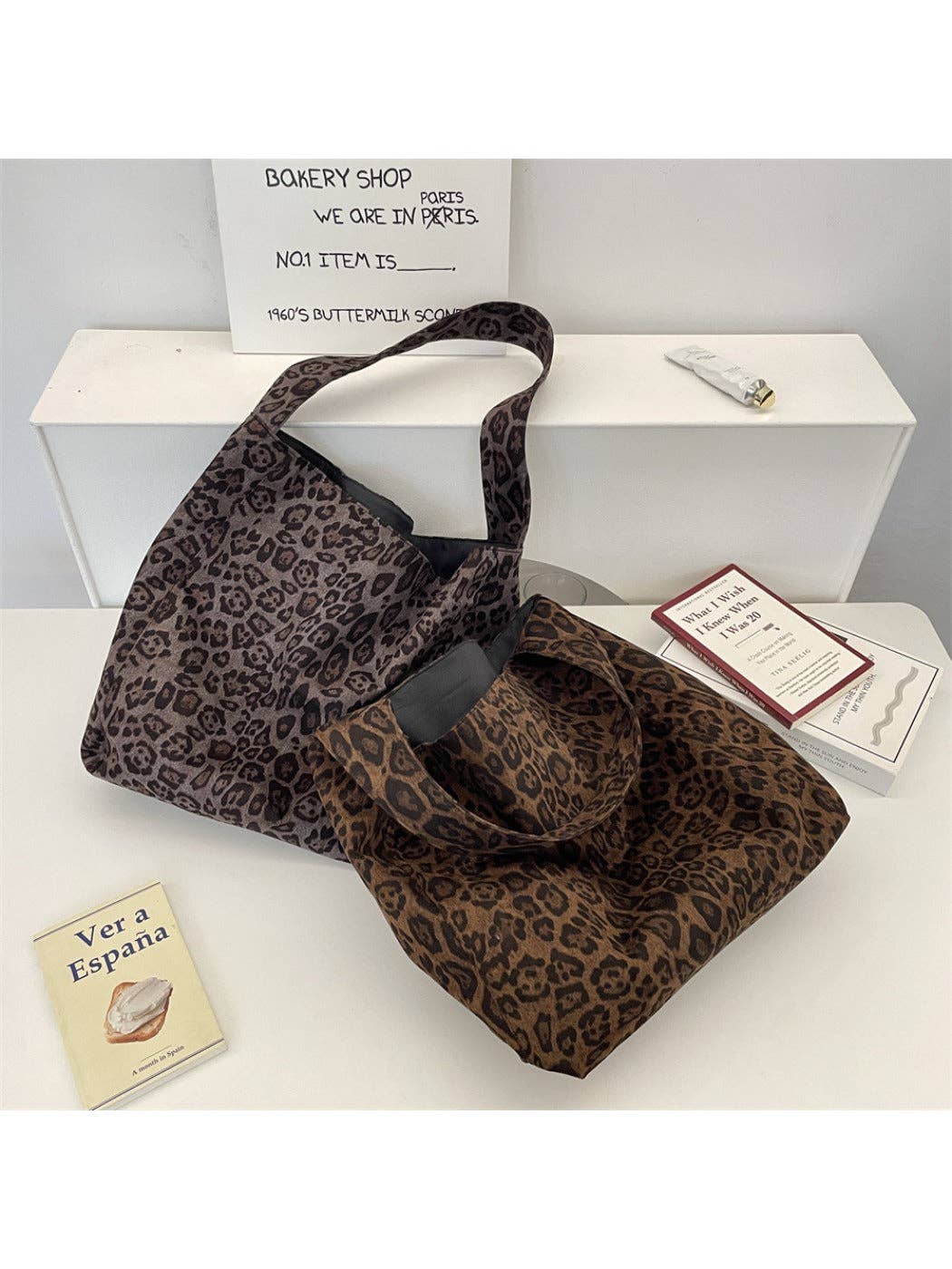 Funkyrel® Atzbranding Limited - Wholesale Shoulder Bag - Women's - Cosbai - Leopard Print Tote Shoulder Bag5
