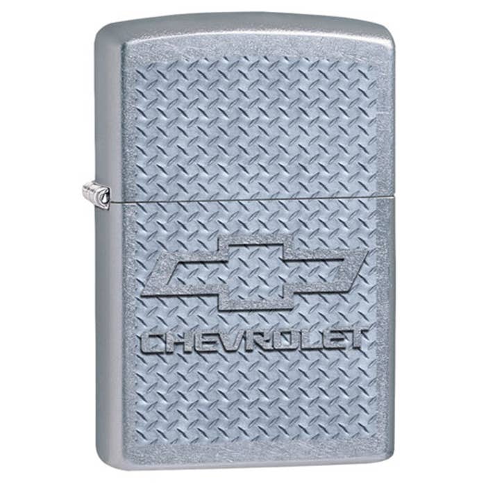 Sharp Chevrolet Diamond Plate Zippo Lighter for wholesale by Lighter King