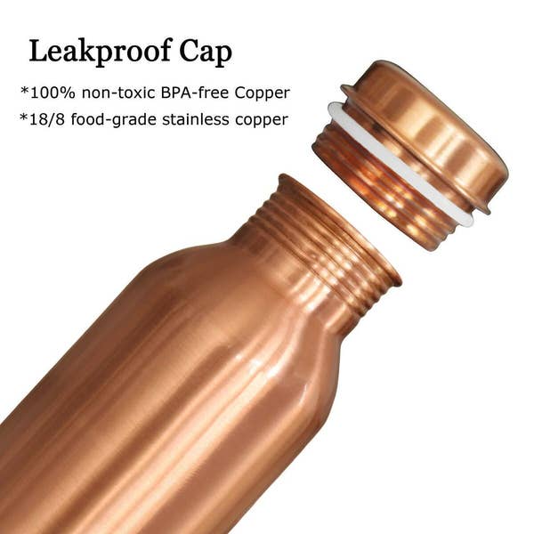 Anuna Enterprises LLC - Wholesale Water Bottle - Copper Water Bottle | 1 Litre | Health Benefits 💧