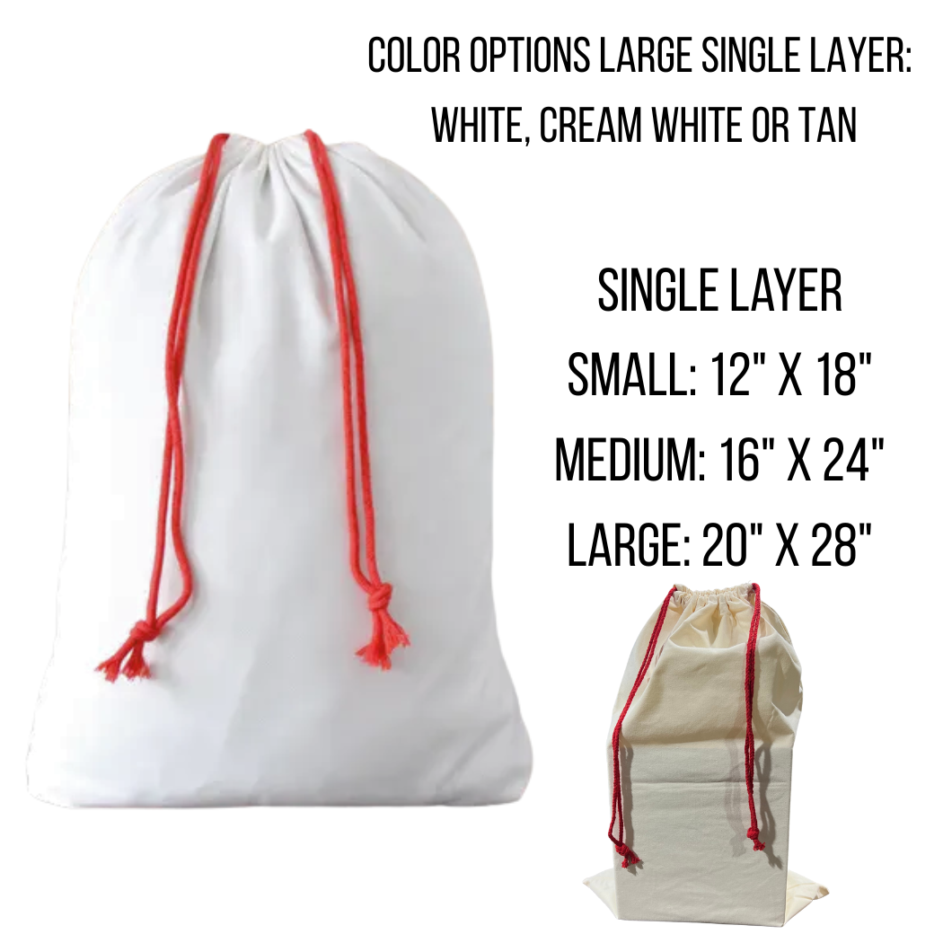 Sublimation Kings of Florida - Wholesale Gift Bag - Sublimation Single or Double-Layer Santa Bag Sack/Gift Bag 3