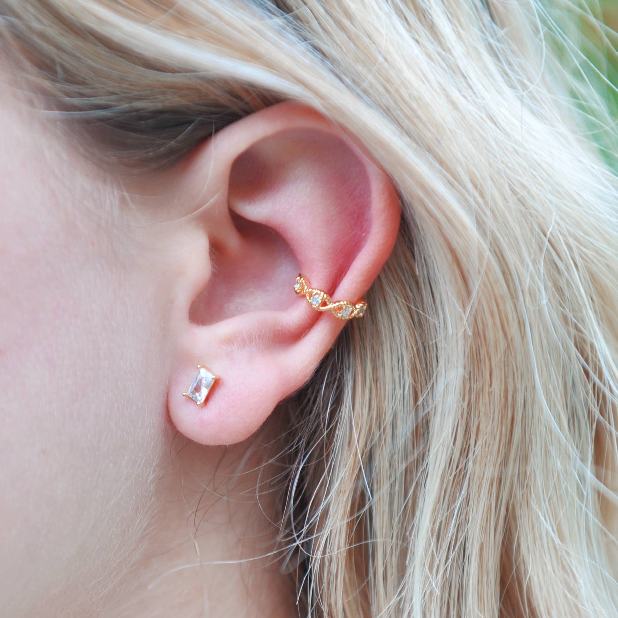 Oh So Lovely - Wholesale Cuff/Wrap Earrings - Lace CZ Ear Cuff1