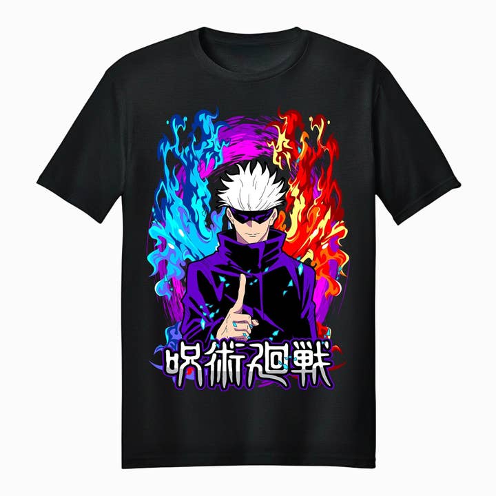 Jujutsu Kaisen Satoru Gojo Profile Monochrome Adult T-Shirt for wholesale by Fundom
