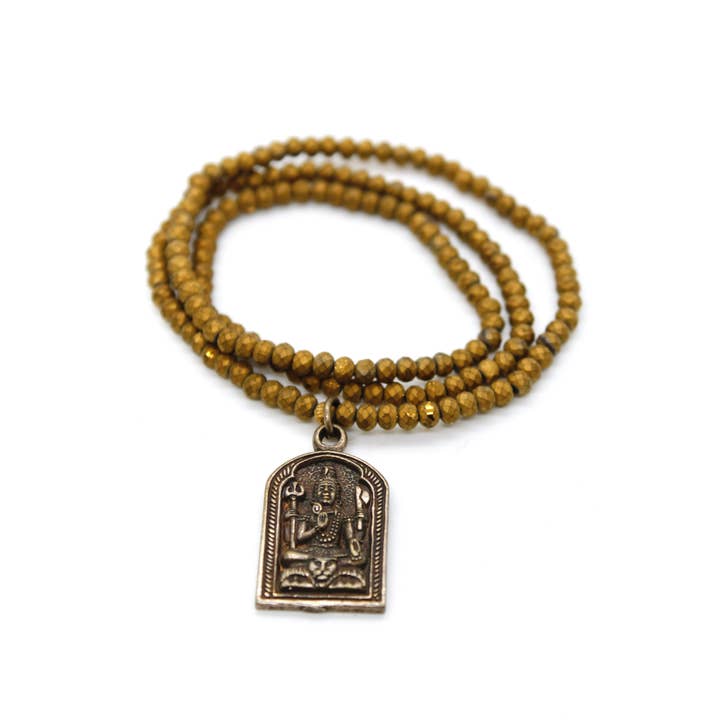 LIZOU - Wholesale Pendant/Charm Necklace - Matte Crystal Necklace with Small Buddha -Buddha Collection-2