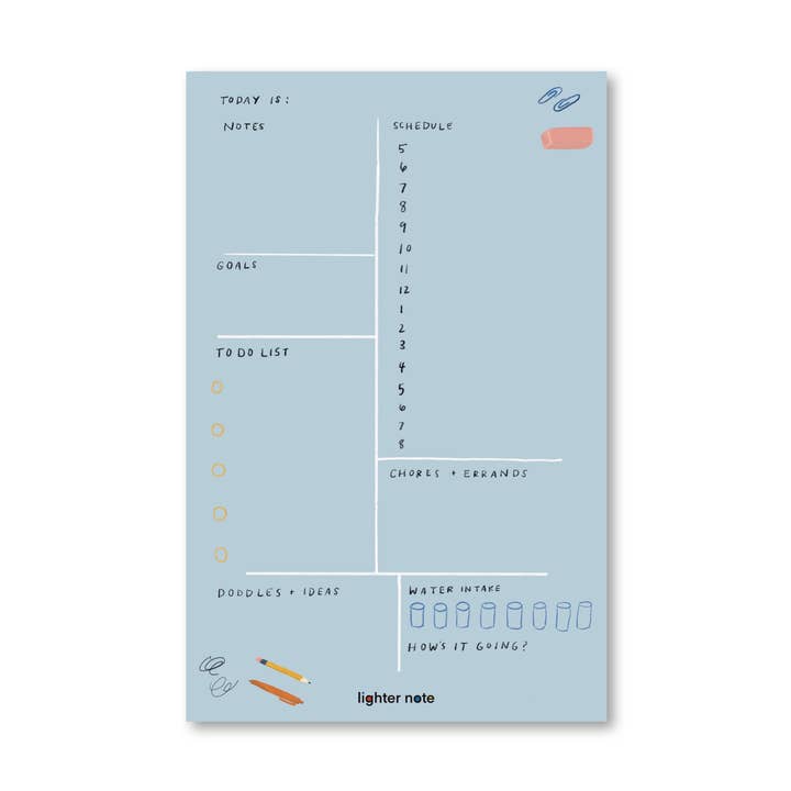 Daily Planner Pad for wholesale by Lighter Note