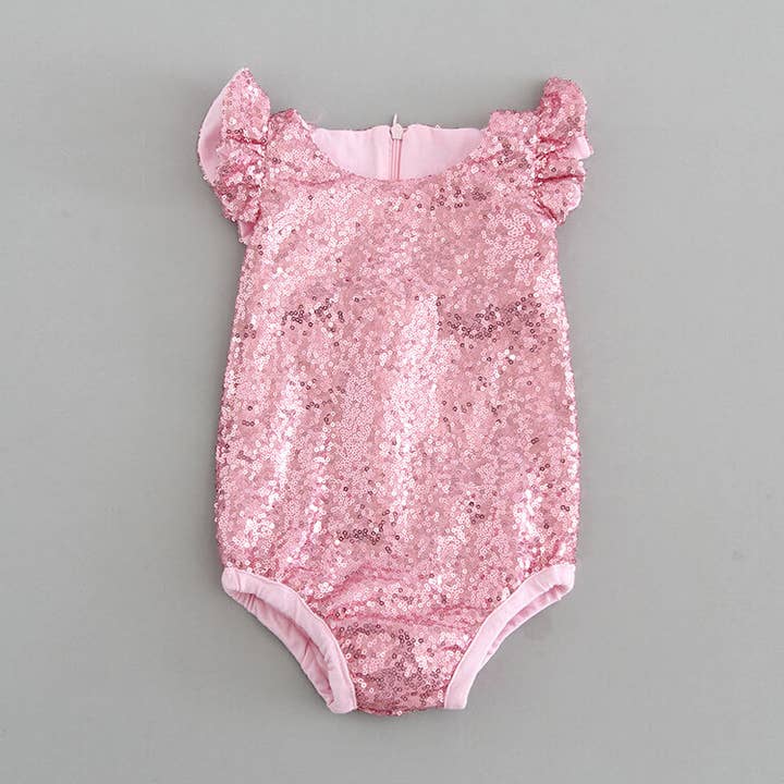 El leotardo Elise - Rosa para venta al por mayor de Nicolette's Couture