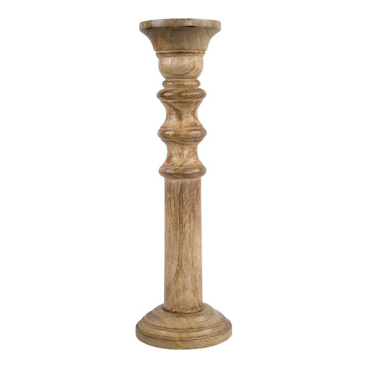 Portavelas de madera de mango de 40 cm para venta al por mayor de Mars & More - Brand of B Living