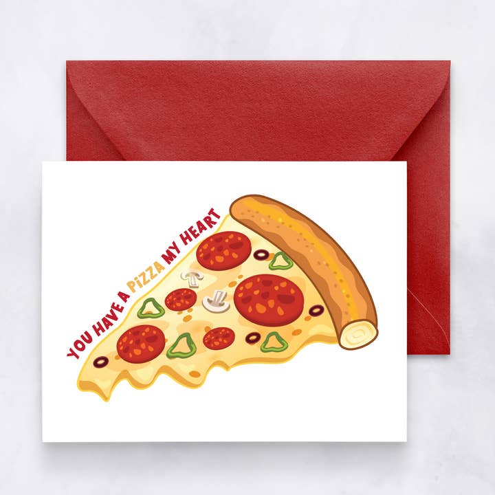 Tu as une part de mon cœur - Carte de Saint-Valentin amusante pour la vente par Felicia Nicole Design