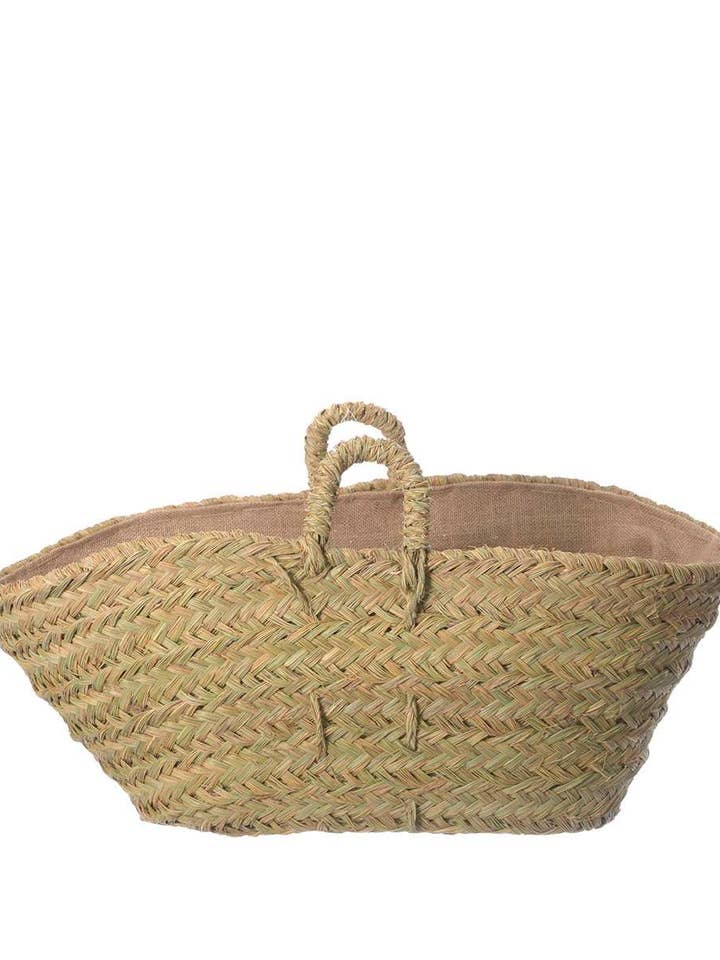 KC0871161_67 - OVAL ESPARTO LOG HOLDER, SACK LINING for wholesale by Kbas