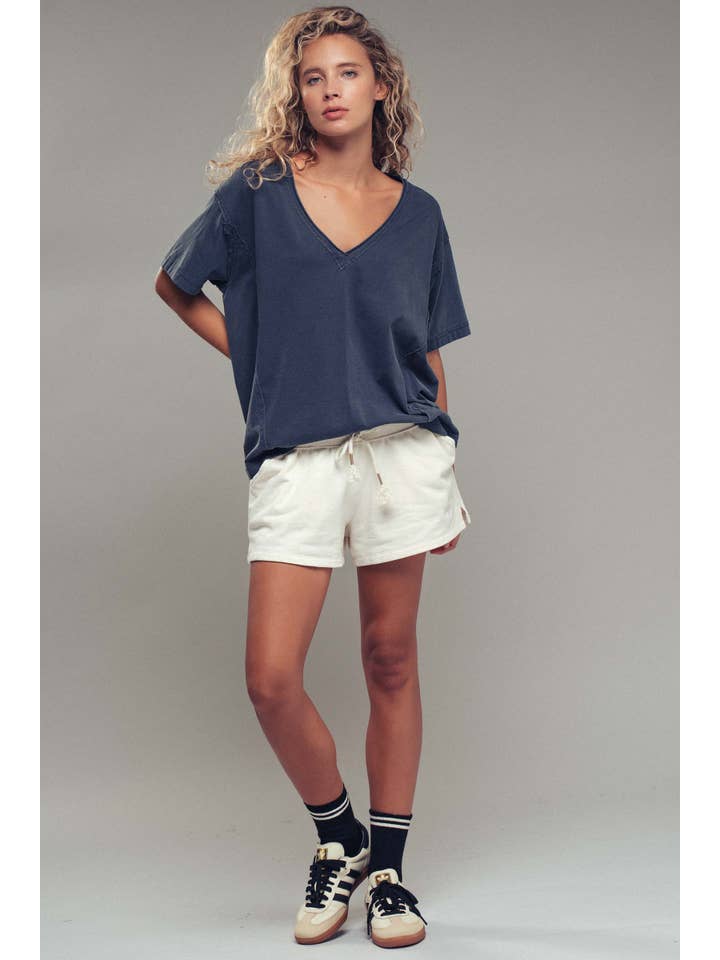 Urban Daizy - Wholesale T-Shirt - Women's - Vintage Wash V-Neck Cotton Tee21