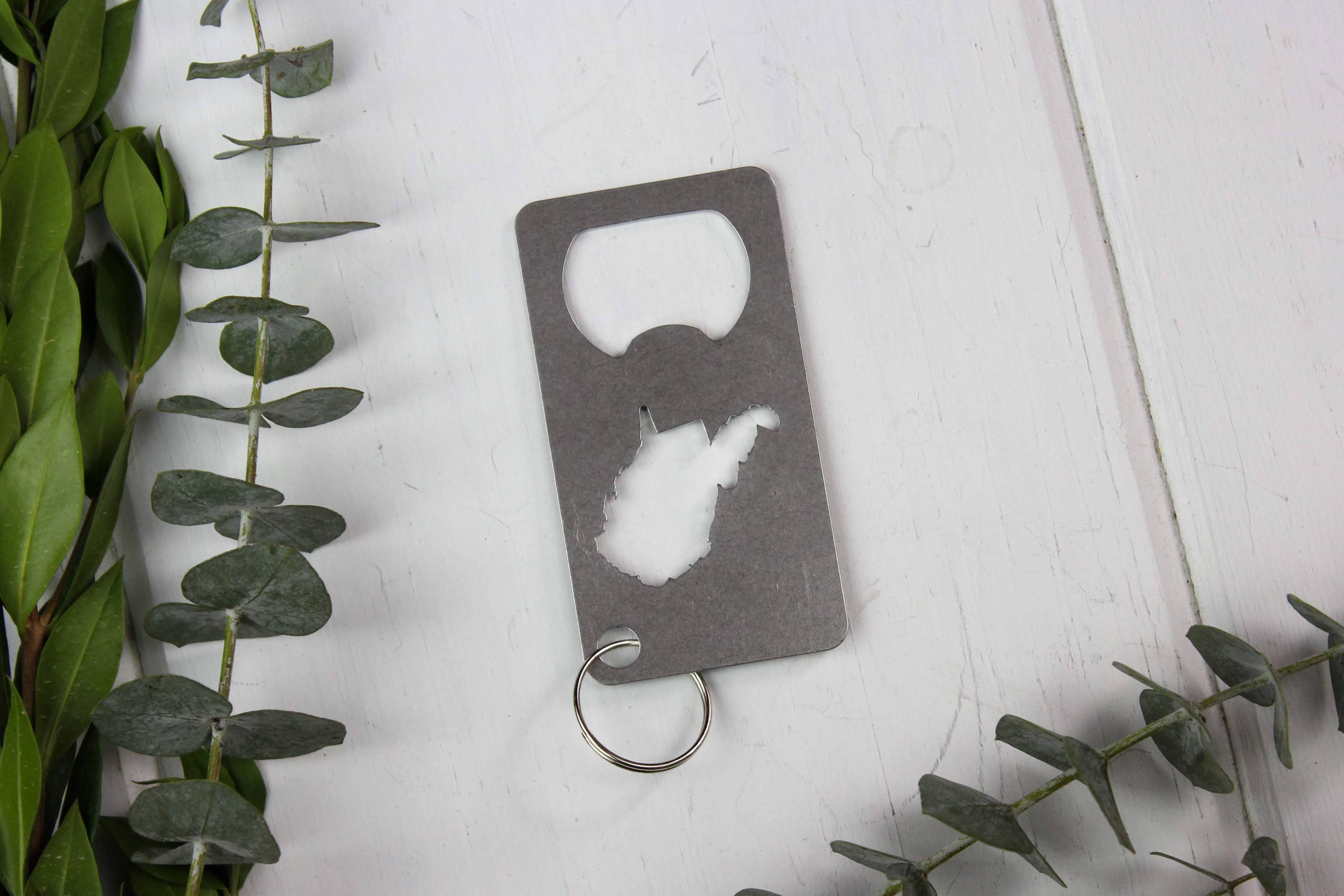 Iron Maid Art - Wholesale Bottle/Wine Opener - West Virginia State Stainless Steel Beer Bottle Opener Gift2