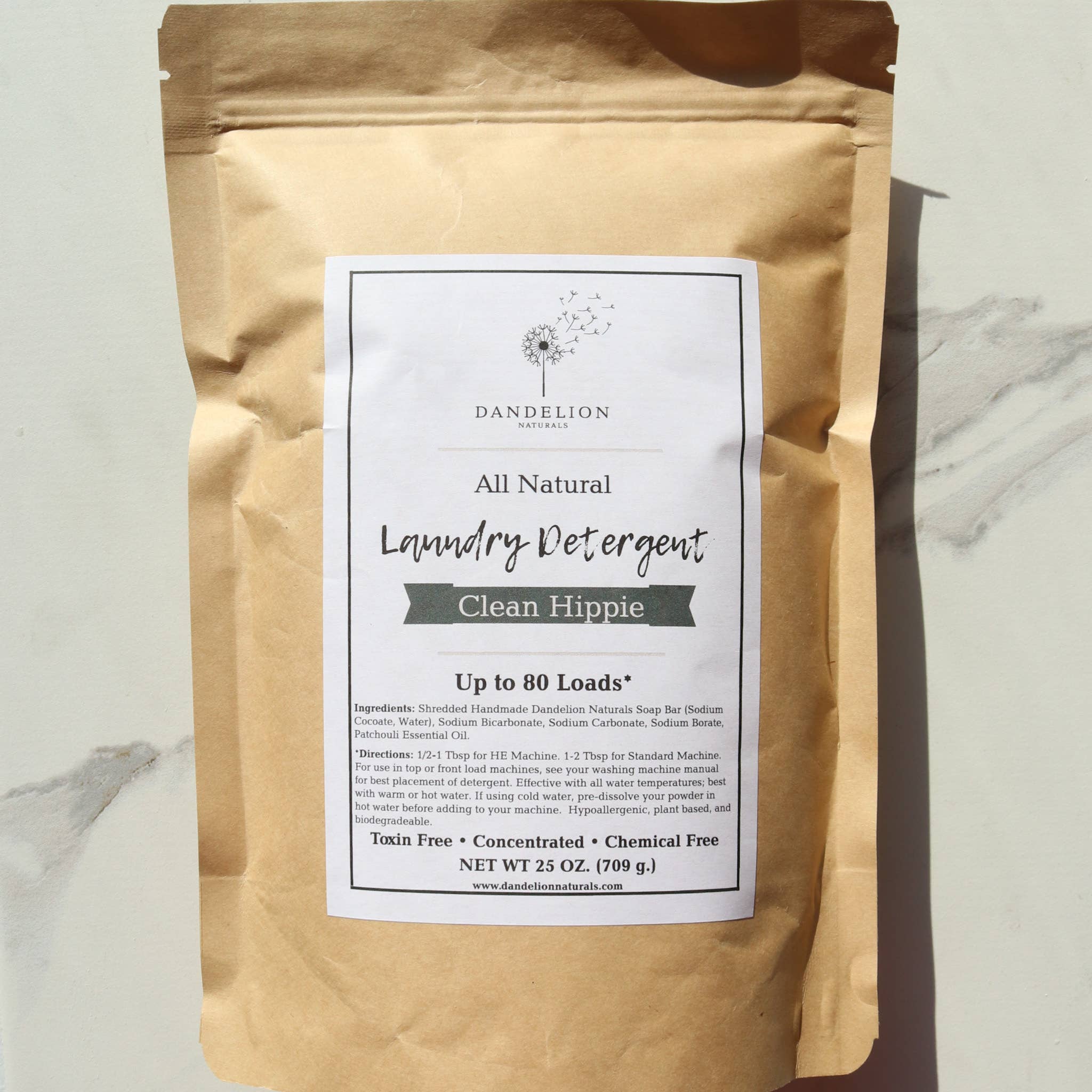 Dandelion Naturals - Wholesale Laundry Detergent Powder/Pods - Patchouli Laundry Soap | Laundry Detergent Powder 1