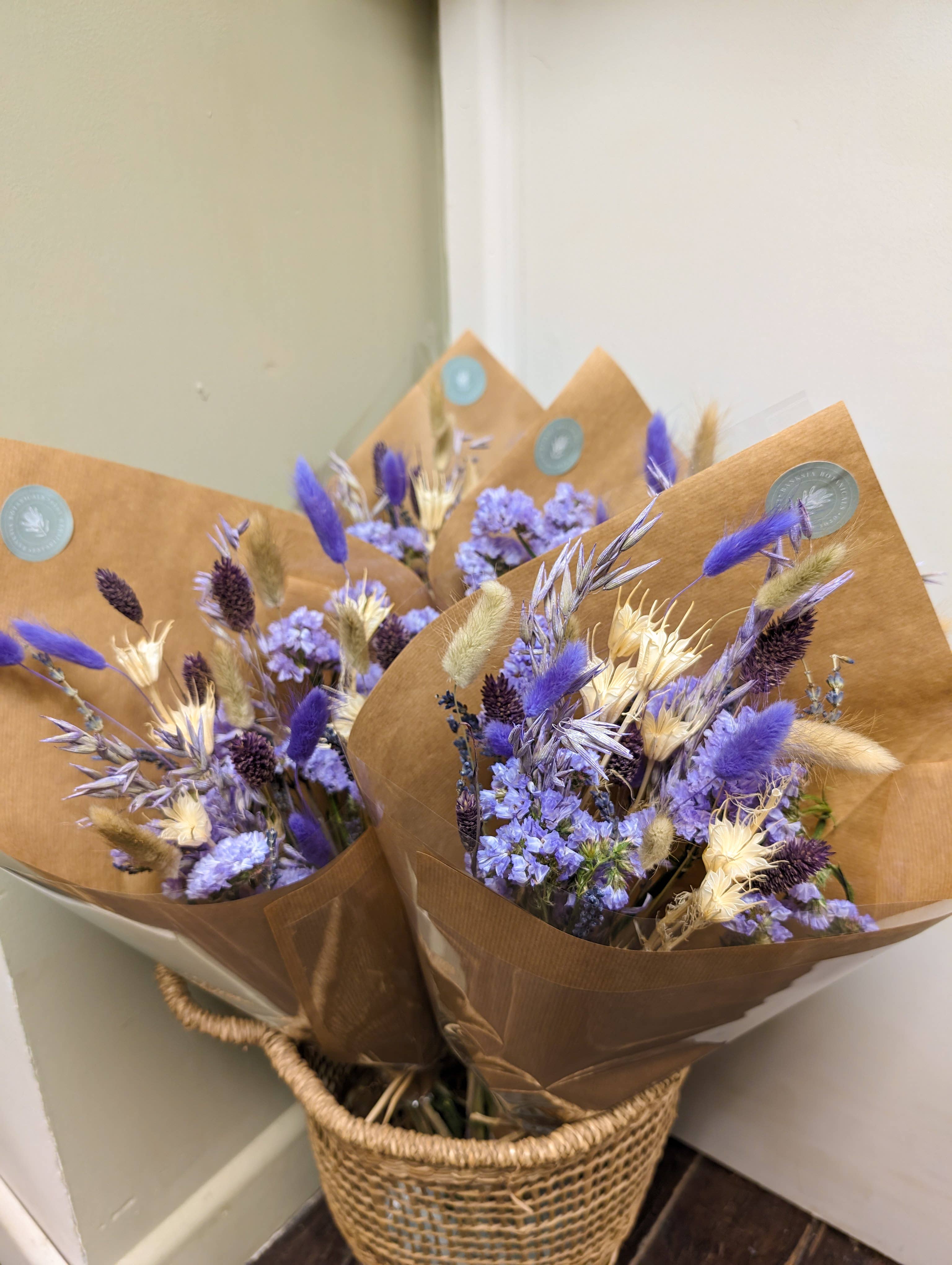 Banksia Botanicals - Wholesale Dried/Pressed Flowers - Purple Dried Flower Arrangements2