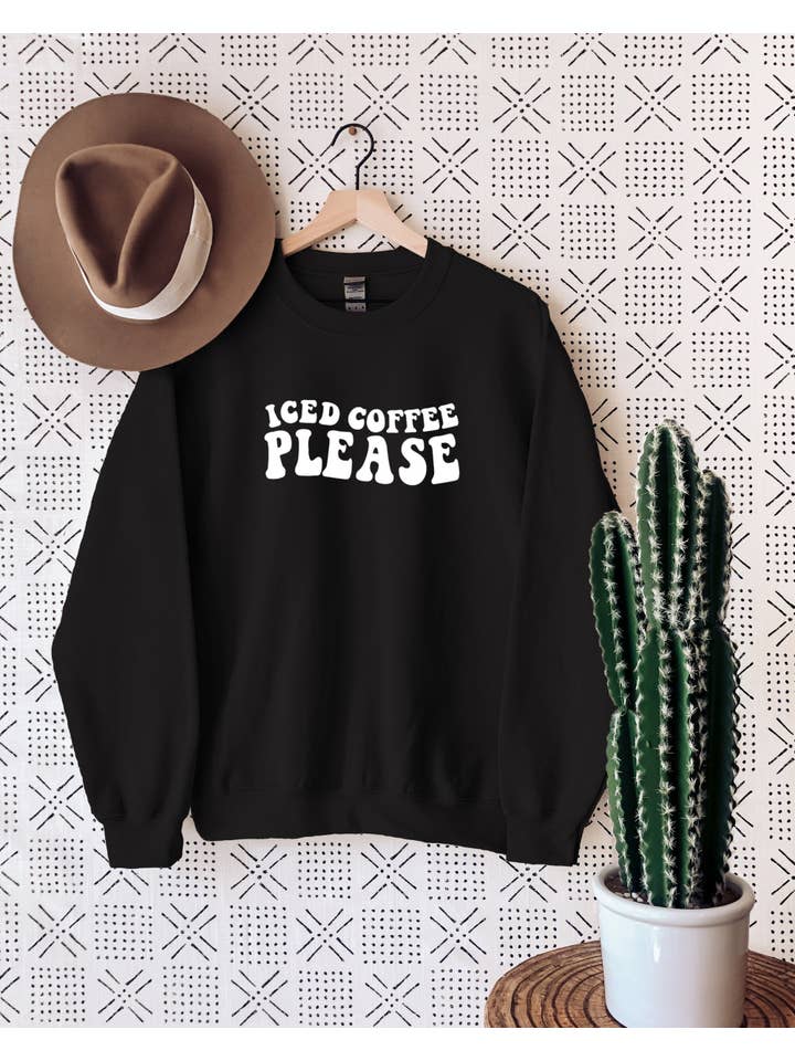Desert Raine - Wholesale Graphic Sweatshirt - Women's - Iced Coffee Please Sweatshirt3