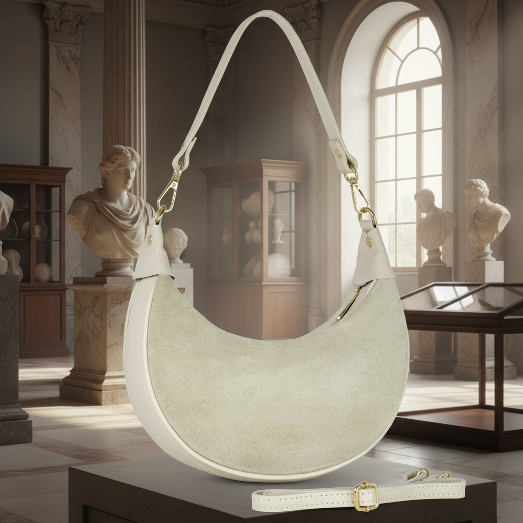 TAKEASY - Vente Sac porté épaule – femme - Sac à bandoulière en cuir suédé14