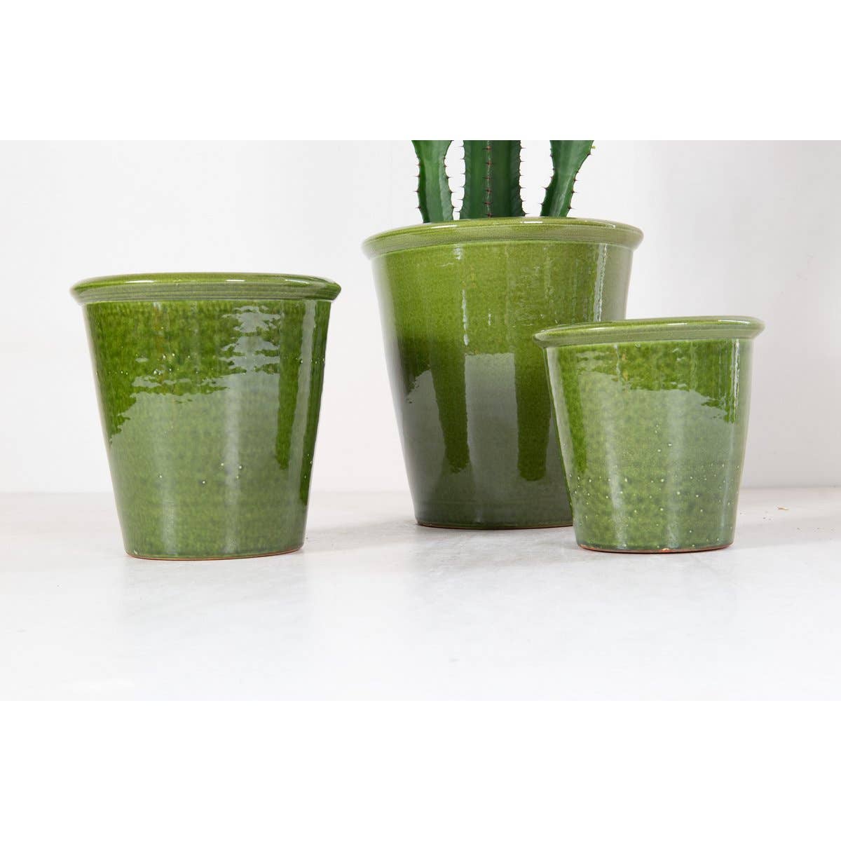 Ceramics Limburg – Engroshandel Plantekrukke – Hush-krukke stor grøn1