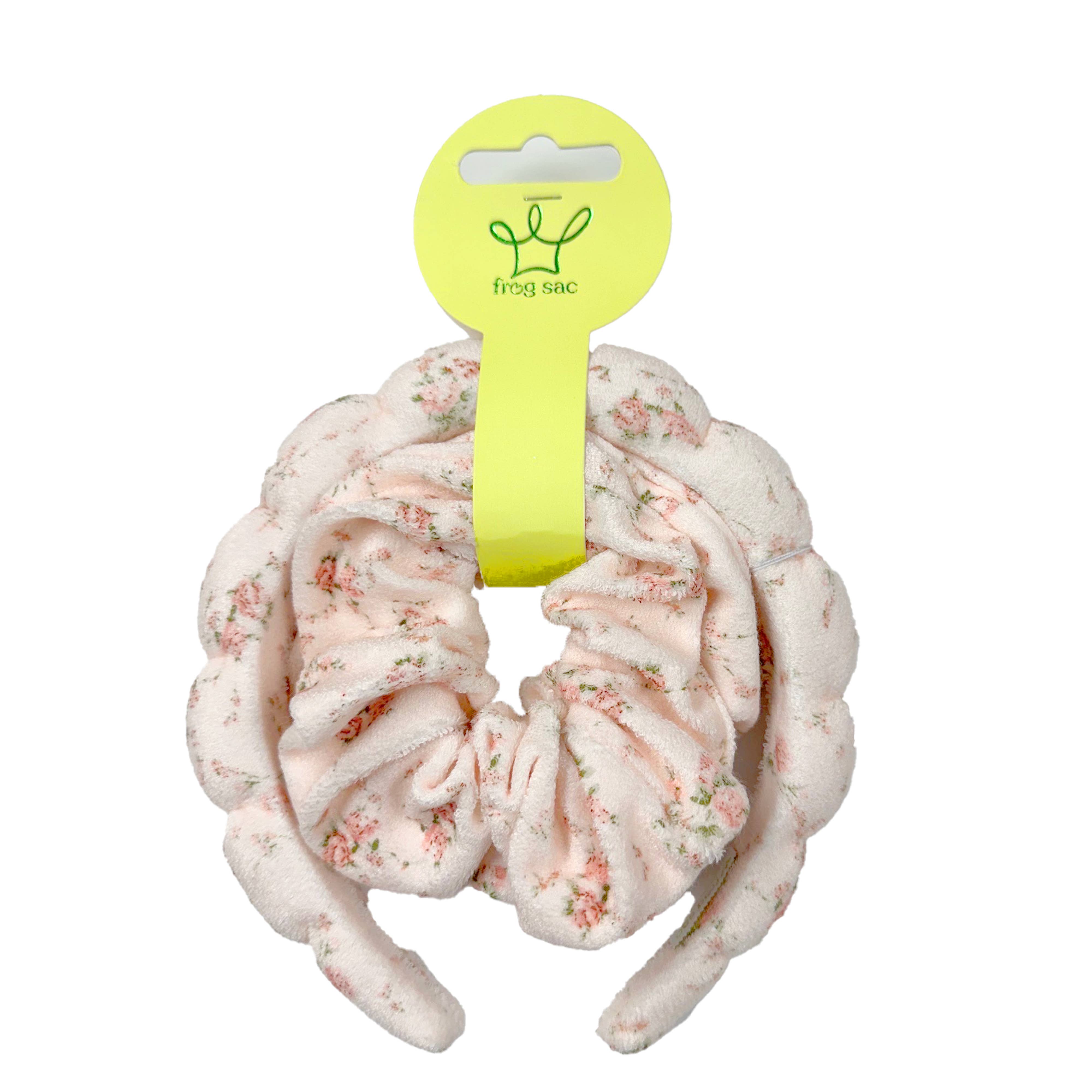 Frog Sac - Wholesale Spa Headband - Spa Headband - Skincare Headband & Scrunchie Wristband Set37