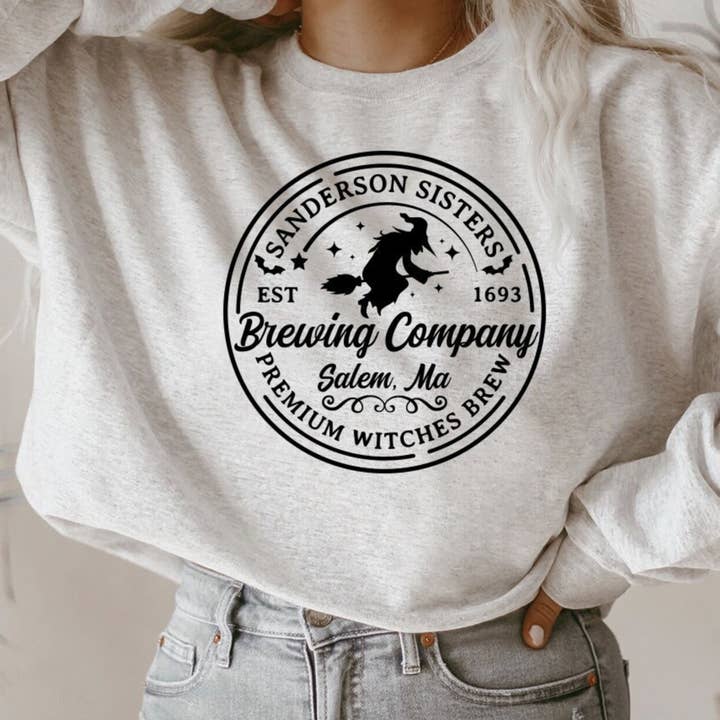 Sanderson Sisters Hocus Pocus Crewneck Sweatshirt for wholesale by Rags Revived